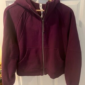 Lululemon Athletica Dramatic Magenta Scuba Oversized Full-Zip Hoodie M/L